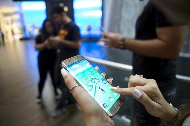 Gamers playing the new Pokemon Go augmented reality mobile game online are being warned they could be at risk from cyber crime. Christopher Pike / The National