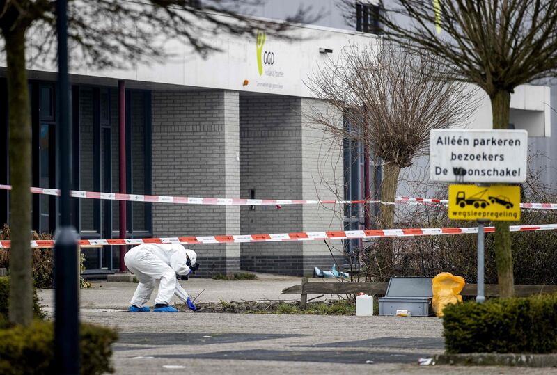 'We don't know yet exactly what exploded, the explosives experts must first investigate,' police spokesman Menno Hartenberg said. AFP