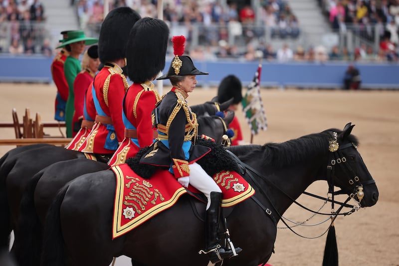 Princess Anne, Princess Royal on horseback. Getty Images