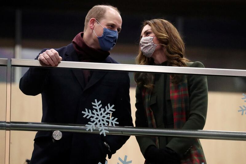 Prince William and Catherine, Duchess of Cambridge, watch Shakin Stevens' performance. Reuters