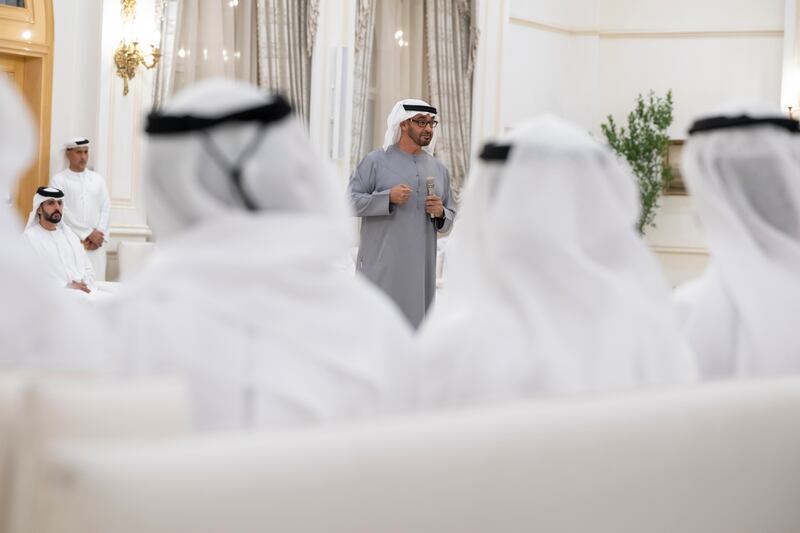 At Saturday's event, President Sheikh Mohamed said he believed the UAE's sustainable future was in good hands with the country's young people. 