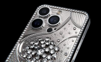 The company used diamonds from British jeweller Graff. Photo: Caviar Royal Gift