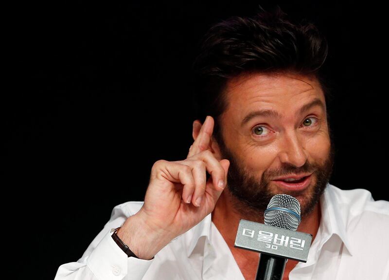 Actor Hugh Jackman speaks during a news conference to promote his new movie "The Wolverine" at a hotel in Seoul July 15, 2013.   REUTERS/Kim Hong-Ji (SOUTH KOREA - Tags: ENTERTAINMENT) *** Local Caption ***  SEO202_KOREA-_0715_11.JPG