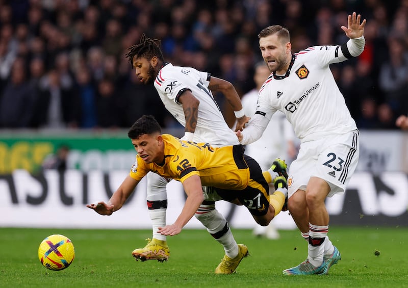 Luke Shaw 8: Playing in the centre of defence again and he was smarter than the players he was marking, anticipating and nicking the ball to thwart Wolves’ attacks. In attack, his balls towards the Wolves goal were mostly met by Casemiro. Reuters