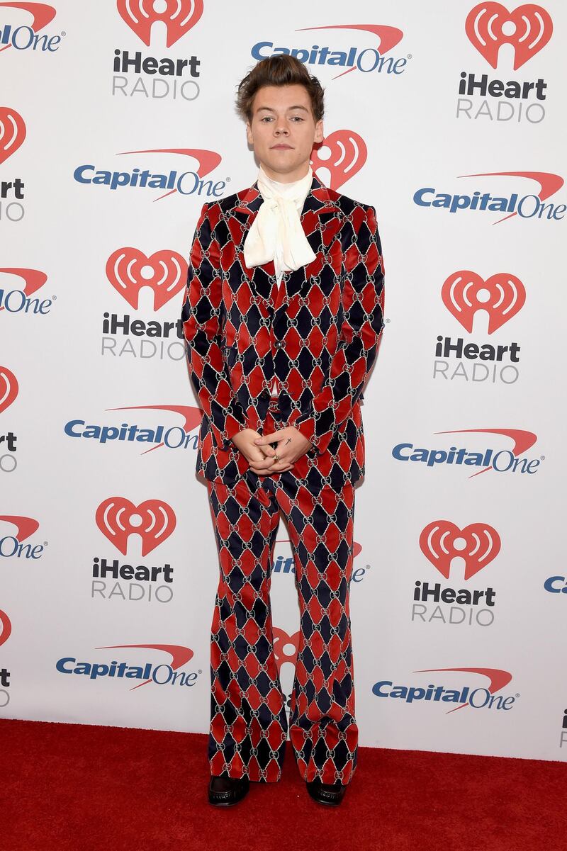 LAS VEGAS, NV - SEPTEMBER 22:  Harry Styles attends the 2017 iHeartRadio Music Festival at T-Mobile Arena on September 22, 2017 in Las Vegas, Nevada.  (Photo by David Becker/Getty Images for iHeartMedia)