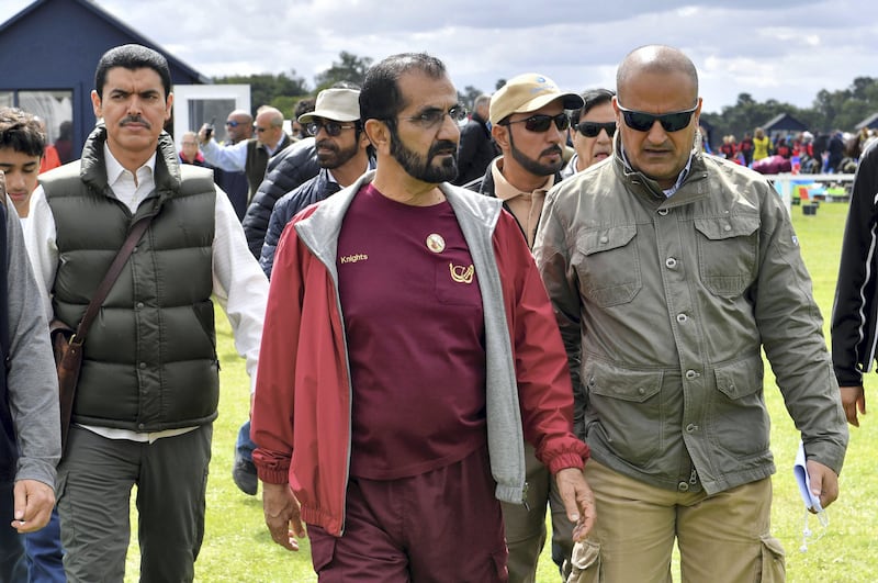 Sheikh Mohammed bin Rashid attends penultimate day of Rashid Al Maktoum Endurance Cup Festival UK Endurance Masters in Thetford, UK. Wam