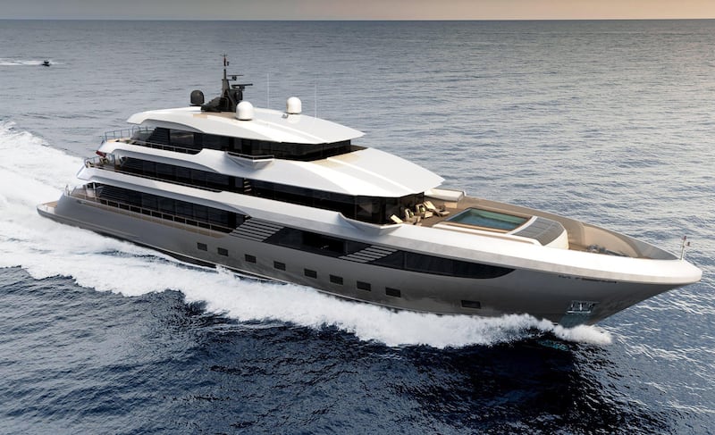 'Majesty 175' is the largest composite yacht in production today. Courtesy Gulf Craft