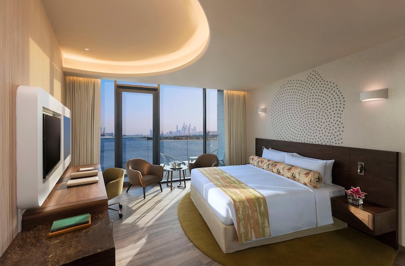 The Club Rooms offer views of the sea or of the city skyline. Courtesy The Retreat Palm Dubai MGallery by Sofitel