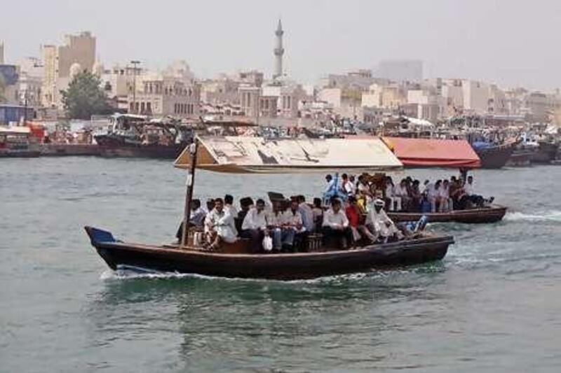 Abras seen on the Dubai Creek.