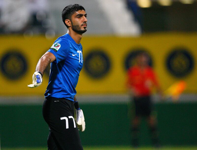 Jamal Abdallah Ali of Dubai during the Etisalat Pro League match between Dubai and Al Wasl at Dubai Sports & Cultural club Stadium, Dubai on the 9th November 2012. Credit: Jake Badger for The National