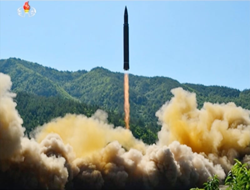 North Korea claimed to have tested its first intercontinental ballistic missile, earlier in July. AP Photo