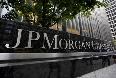 JP Morgan Chase is among US banks that reported a slide in the fourth-quarter net income. Reuters