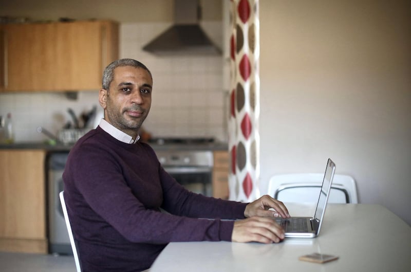 In this Tuesday, Dec. 4, 2018 photo, journalist and author Shady Lewis Botros, author of the book, "Ways of the Lord," poses for a portrait in London. The new Arabic-language novel, the author‚Äôs first, explores the lives of Egyptian Christians, dealing with discrimination but also a Church aligned with a state seeking to control them. (AP Photo/Matt Dunham)