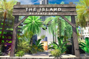 To celebrate the arrival of Fenty Skin in the GCC, there will be an outdoor island-themed pop-up at The Dubai Mall. Courtesy Fenty Beauty