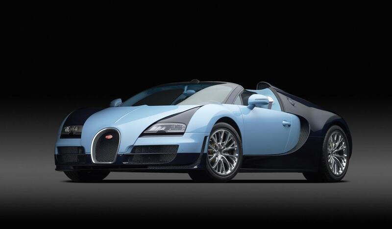 Blue-Blood Legacy" The first model of the 2013 Bugatti Legend series is the same shade of blue as the Bugatti 57gG Tank, which catapulted its fearless French driver to racing hall glory almost eight decades ago. Courtesy Bugatti. 