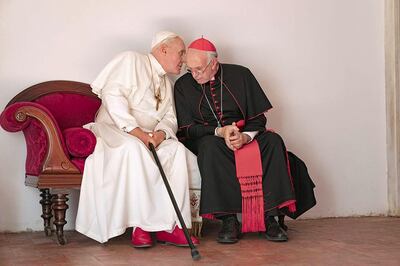 Anthony Hopkins and Jonathan Pryce in The Two Popes (2019). IMDb