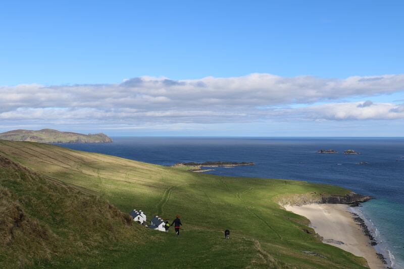 A view of the Great Blasket Island, Ireland.