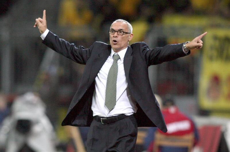 Hector Cuper's career has taken him from his native Argentina to Spain's Primera Liga and Italy's Serie A, as well as other places far and away. Now it appears he is heading to Dubai and Al Wasl in the Arabian Gulf League. Patrik Stollarz / AFP

