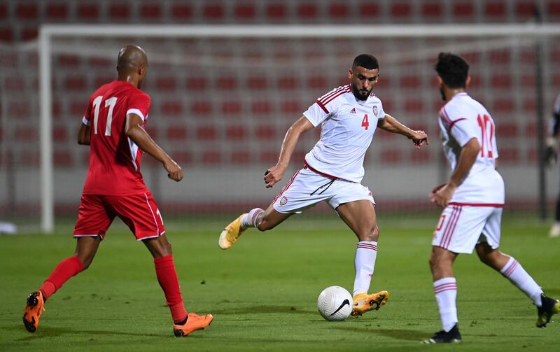 Dubai / Monday May 24, 2021: Our first national football team defeated its Jordanian counterpart by five goals to one goal in the international friendly match that took place today at Rashid Stadium at Al-Ahly Youth Club in Dubai in the final rehearsal for Al-Abyad in preparation for the joint Asian qualifiers for the 2022 World Cup Finals and Cup Finals Asia 2023, which will be held in the country from the third of next June. Courtesy UAE FA