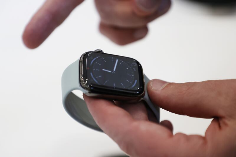 The Apple Watch Series 8 comes in aluminium and stainless steel finishes, with titanium not available this time. AFP