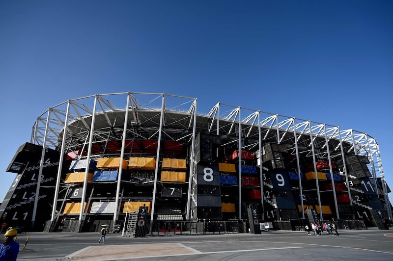 Stadium 974 will host matches at the Fifa 2022 World Cup in Qatar. AFP