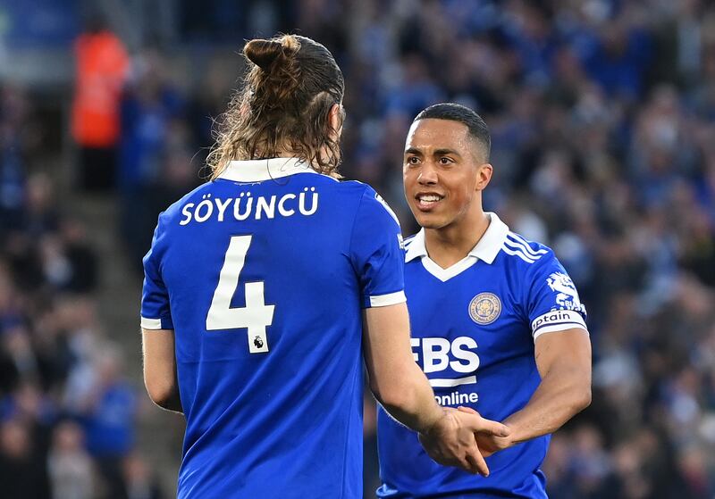 Youri Tielemans - 7, Showed quality when he nutmegged Gueye and played the ball out wide early on, then won the free-kick that led to the equaliser and intercepted Iwobi’s pass in the build-up to Leicester’s second. Getty Images