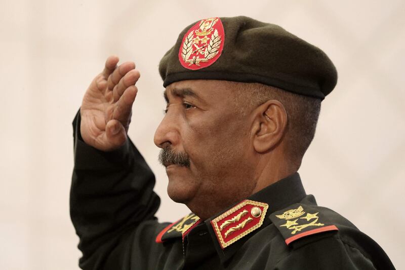 Sudan's military leader Gen Abdel Fattah Al Burhan said reform of the armed forces was unwise. AFP