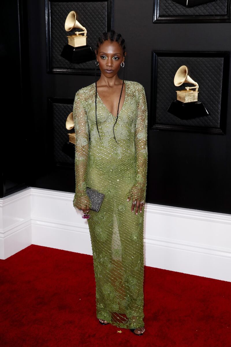 Mereba arrives for the 62nd Annual Grammy Awards ceremony at the Staples Center in Los Angeles, California, USA, 26 January 2020.  EPA