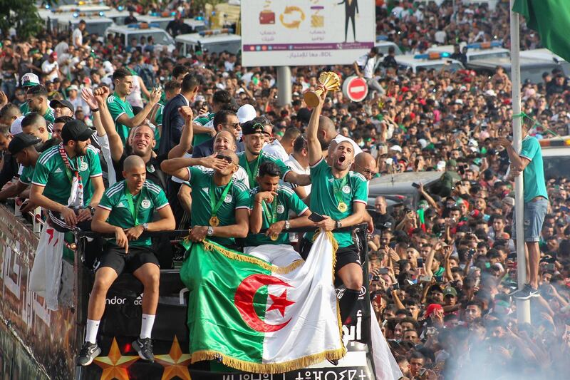 It was a day of jubilation for Algeria. AFP