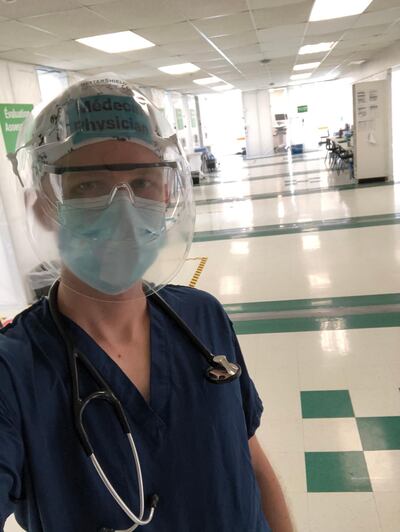 Dr Chris Murray, a hospital physician at Montfort Hospital in Ottawa, Ontario said he's seen more Covid-19 patients in the last week than at any other time since the pandemic began. Courtesy of Chris Murray