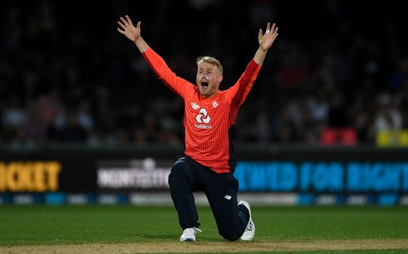 England bowler Matt Parkinson of England successfully appeals for the wicket of Tim Southee. Getty