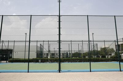 Tennis courts in the community. Pawan Singh / The National