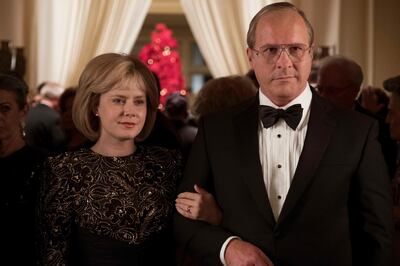 Amy Adams (left) as Lynne Cheney and Christian Bale (right) as Dick Cheney in Adam McKay’s VICE, an Annapurna Pictures release. Credit : Matt Kennedy / Annapurna Pictures