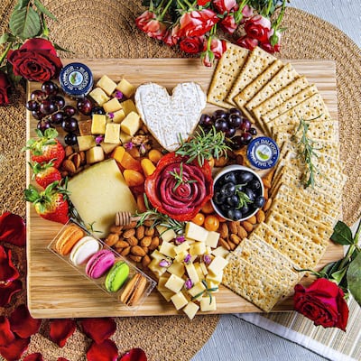 A Valentine's Day cheese spread can be ordered from Abela & Co. Courtesy Abela & Co