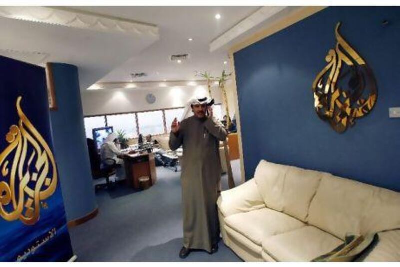 Al Jazeera’s bureau chief in Kuwait, Saad al-Saedi, after Kuwaiti authorities closed the office.