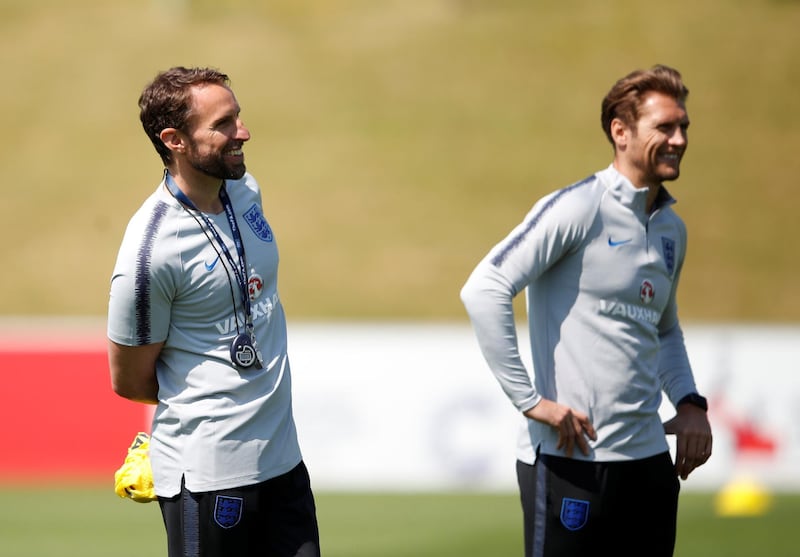 England manager Gareth Southgate during training. Carl Recine / Action Images via Reuters