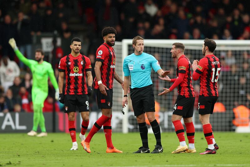 Adam Smith - 7 Stayed close to Darwin Nunez to prevent him from running the lines in the first half. Responsible for gifting Liverpool a penalty when he handled the ball.


Getty