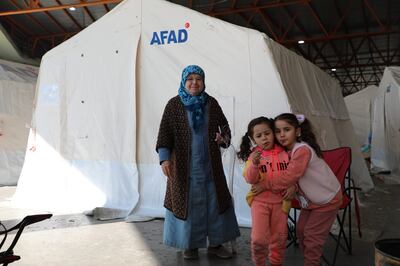 Residents displaced by the earthquake live in tents in Adana, Turkey. Nilanjana Gupta/ The National