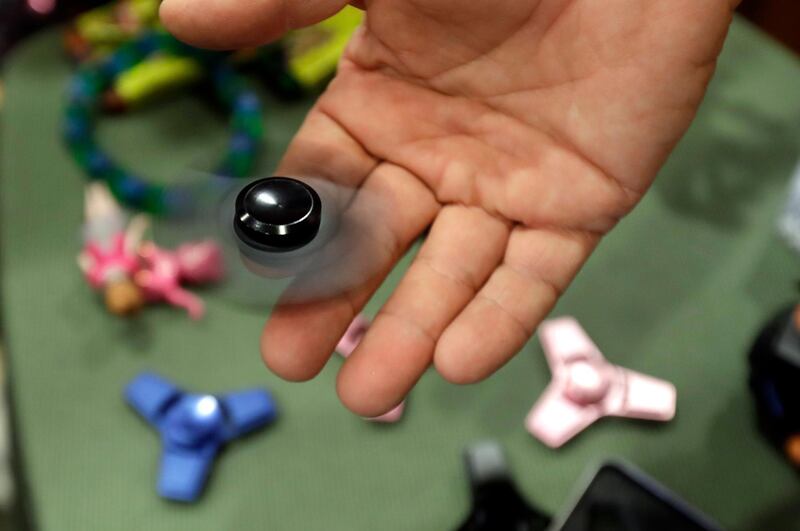 No 9: The fidget spinner. Did you get one? Carlos Osorio / AP Photo