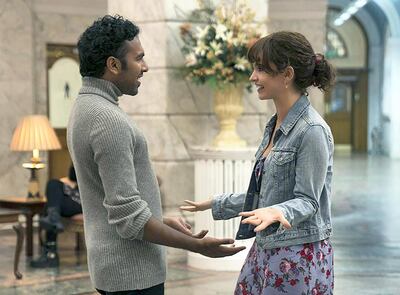 Himesh Patel and Lily James in 'Yesterday'.  Universal Pictures