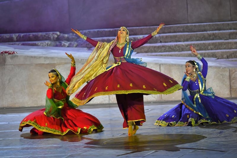 Caracalla Dance Theatre starts its Sailing Through Time world tour in Muscat on May 19. The production brings together 120 dancers, actors, singers and technical staff from Lebanon, China and India. Courtesy Caracalla Dance Theatre.