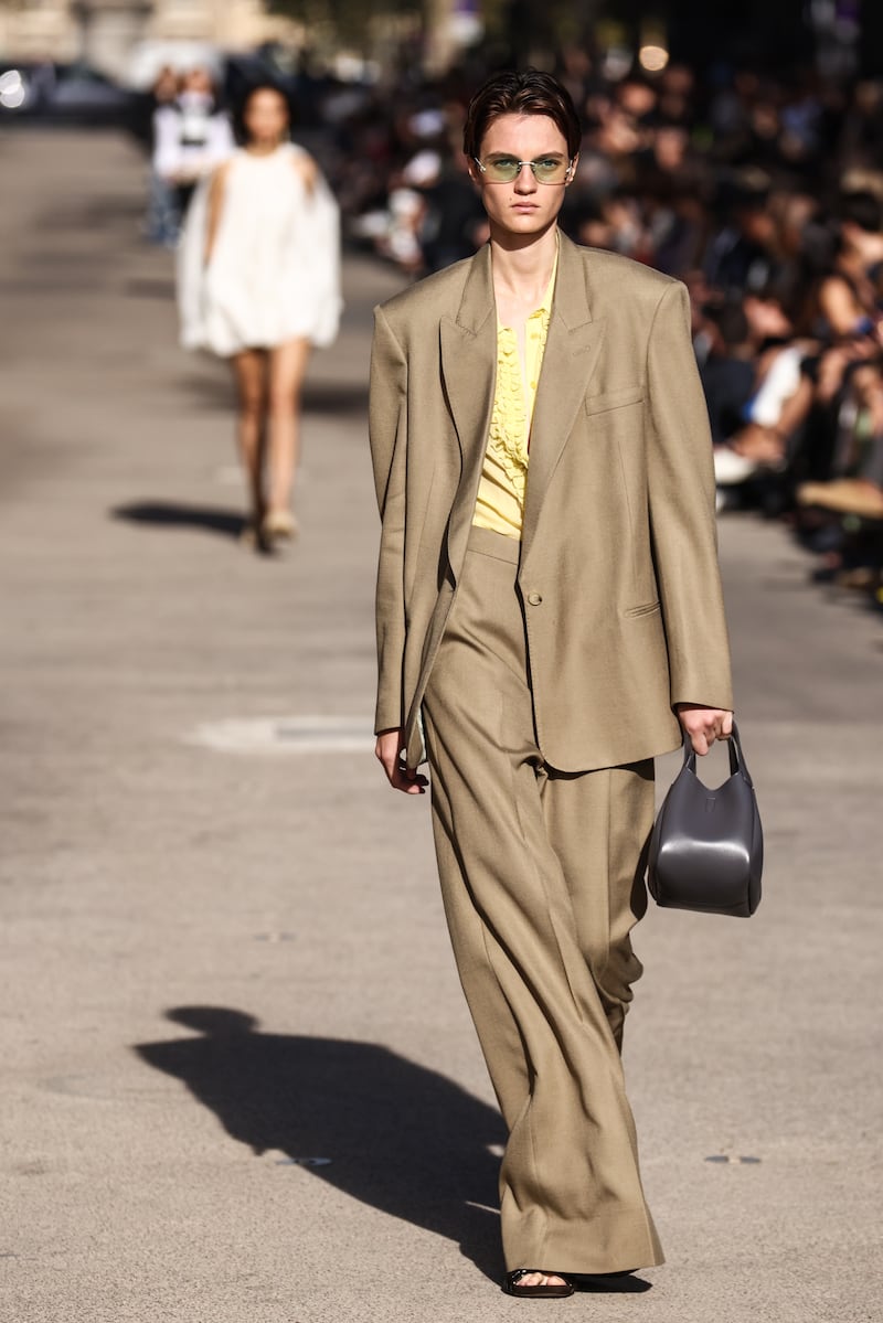 Loose tailoring for spring/summer 2024 by Stella McCartney. EPA