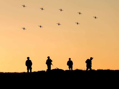 The US Army is testing a swarm of up to 30 drones. Photo: US Army
