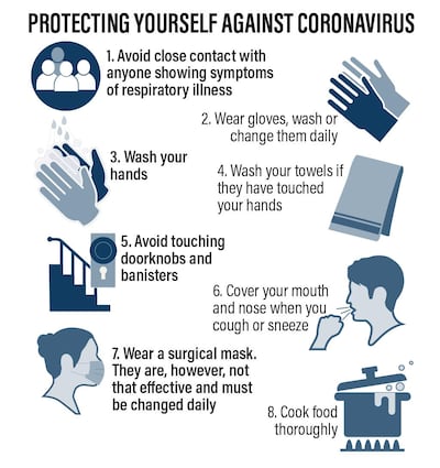 The UAE has issued an advisory on how the 2019-nCoV coronavirus spreads and ways you can protect yourself. Roy Cooper/ The National