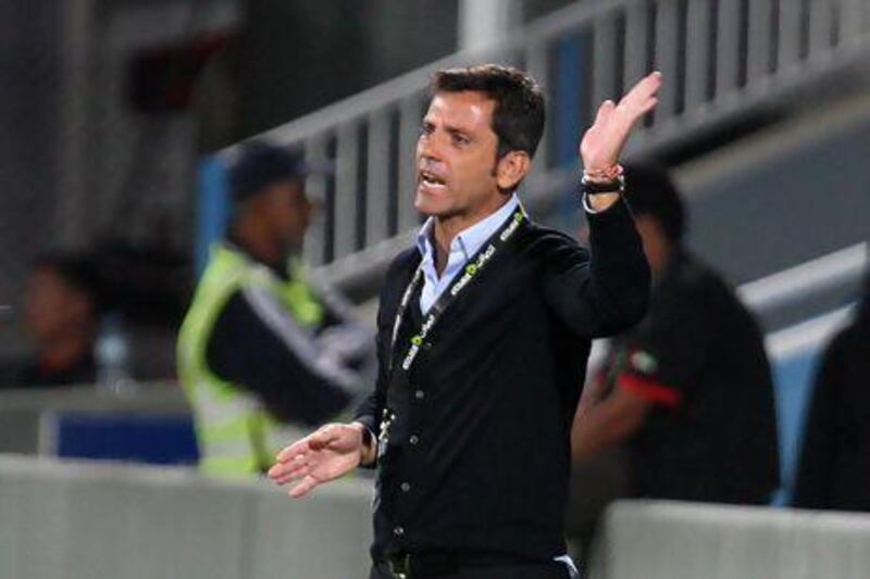 Quique Sanchez Flores, the Al Ahli coach, has boosted his credentials by taking his team into the Asian Champions League. Pawan Singh / The National