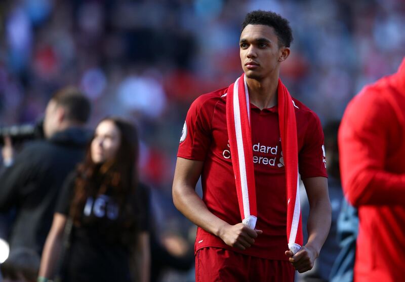 Right-back: Trent Alexander-Arnold (Liverpool) – Not just a right-back, but a regular source of creativity. His crossing and set-pieces brought a record haul of assists. Dave Thompson / AP Photo