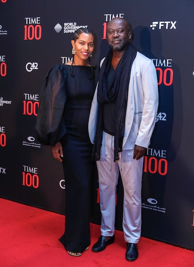 Sir David Adjaye and Lady Ashley Adjaye at the red carpet of the Time 100 Gala and Impact Awards. Victor Besa / The National