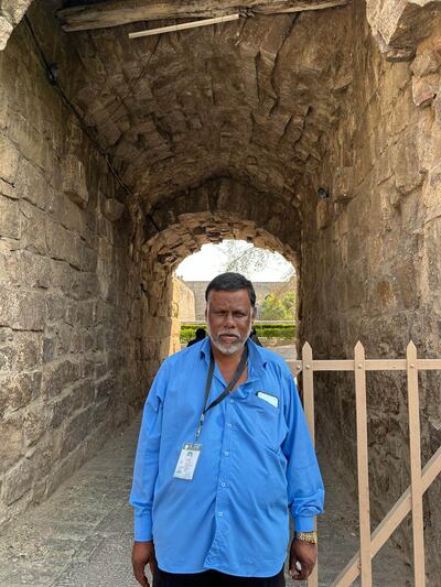 Abdul Kareem has been working as the guide with Telangana government's tourism department for the past 45 years. Taniya Dutta / The National