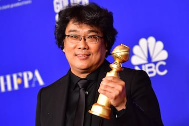 South Korean film director Bong Joon Ho won the award for Best Motion Picture - Foreign Language during the 77th annual Golden Globe Awards. AFP