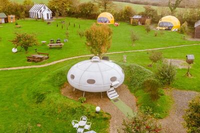 Spaceship-style apartment, Redberth, Wales. Photo: Airbnb